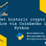 Fetch historical price of cryptocurrency in CoinGecko